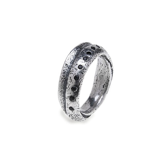 DUBLE Men's Ring in 925 Silver