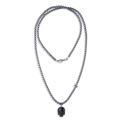 Unisex necklaces with skull — Platadepalo