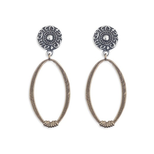 Jhon Women's Earrings in bronze and Silver 925