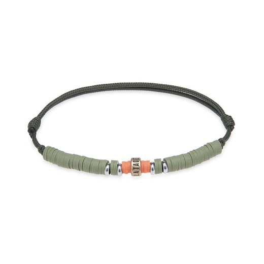 Verstellbares Armband aus grünem Nylon