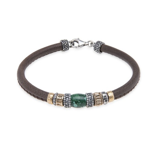 Mink leather cord bracelet
