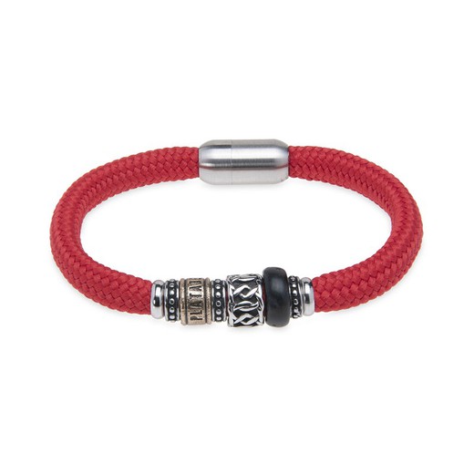 Red nylon bracelet