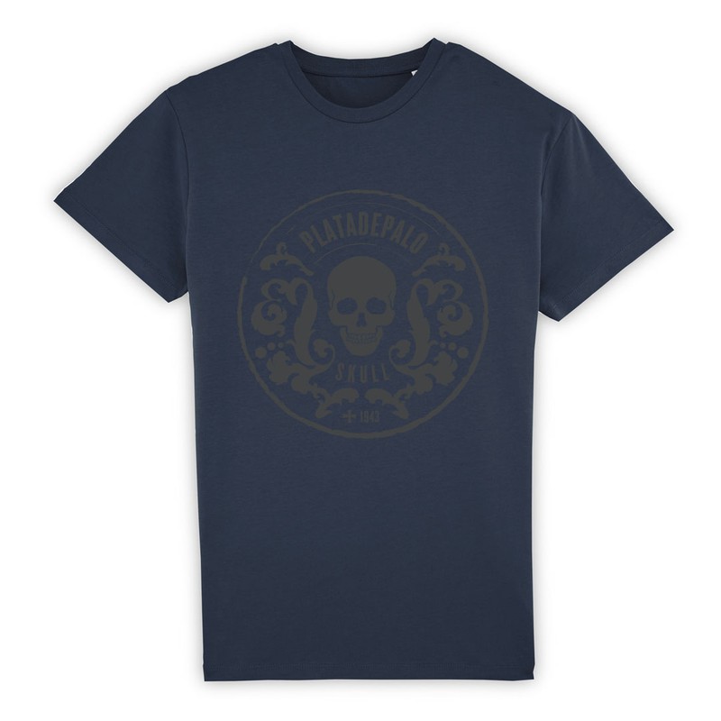 T-shirt bleu tête de mort